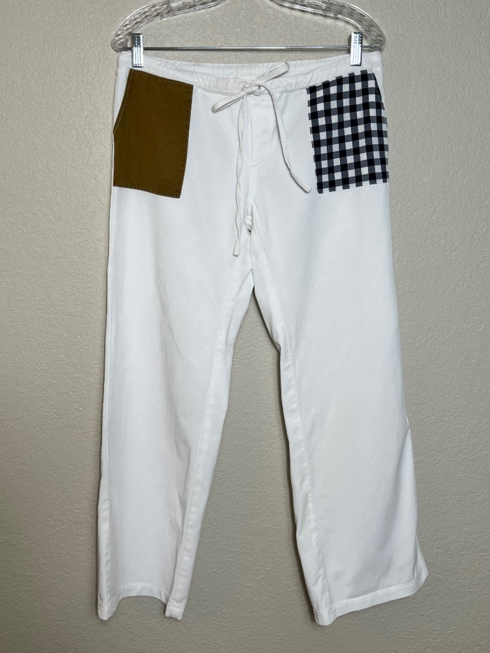 *FIRM PRICE* ODDLI ♻️ Drawstring Cropped Wide Leg Patch Pocket Pants